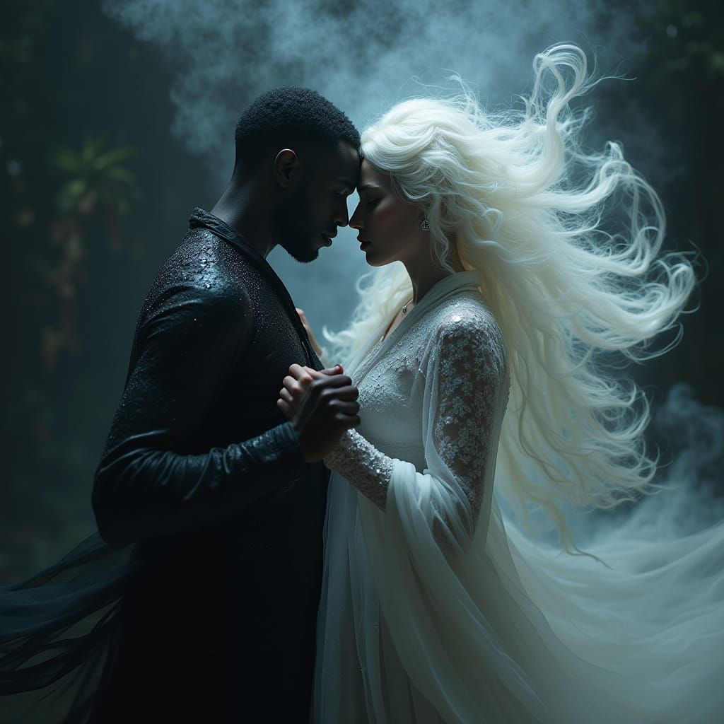 Eternal Cosmic Dance in Gritty Realism Style