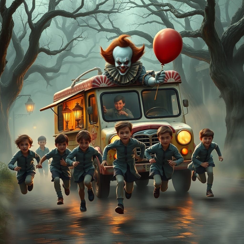Pennywise's Eerie Ice Cream Truck Chase
