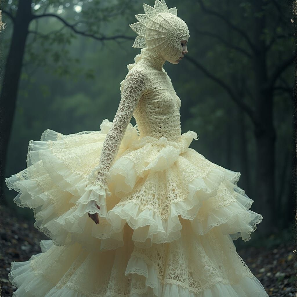 Fantasy Dancer in Vintage Autochrome Style