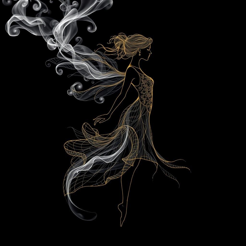 Ethereal Fairy in Delicate Glass Form