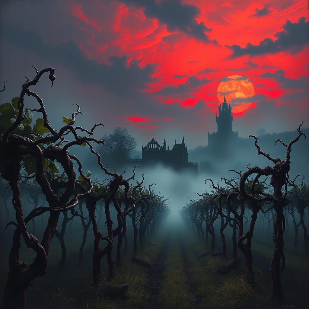 Gothic Vineyard at Dusk
