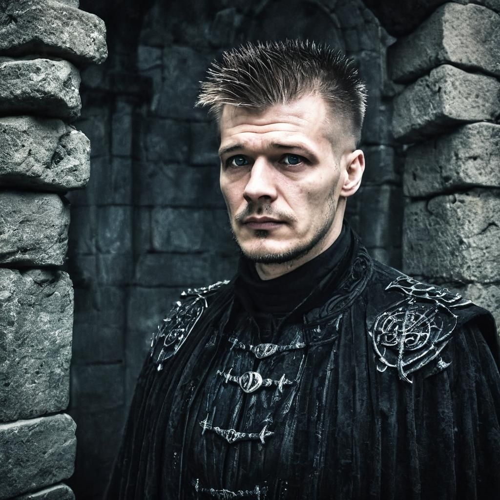 Gothic Portrait in Dark Romanticism Style