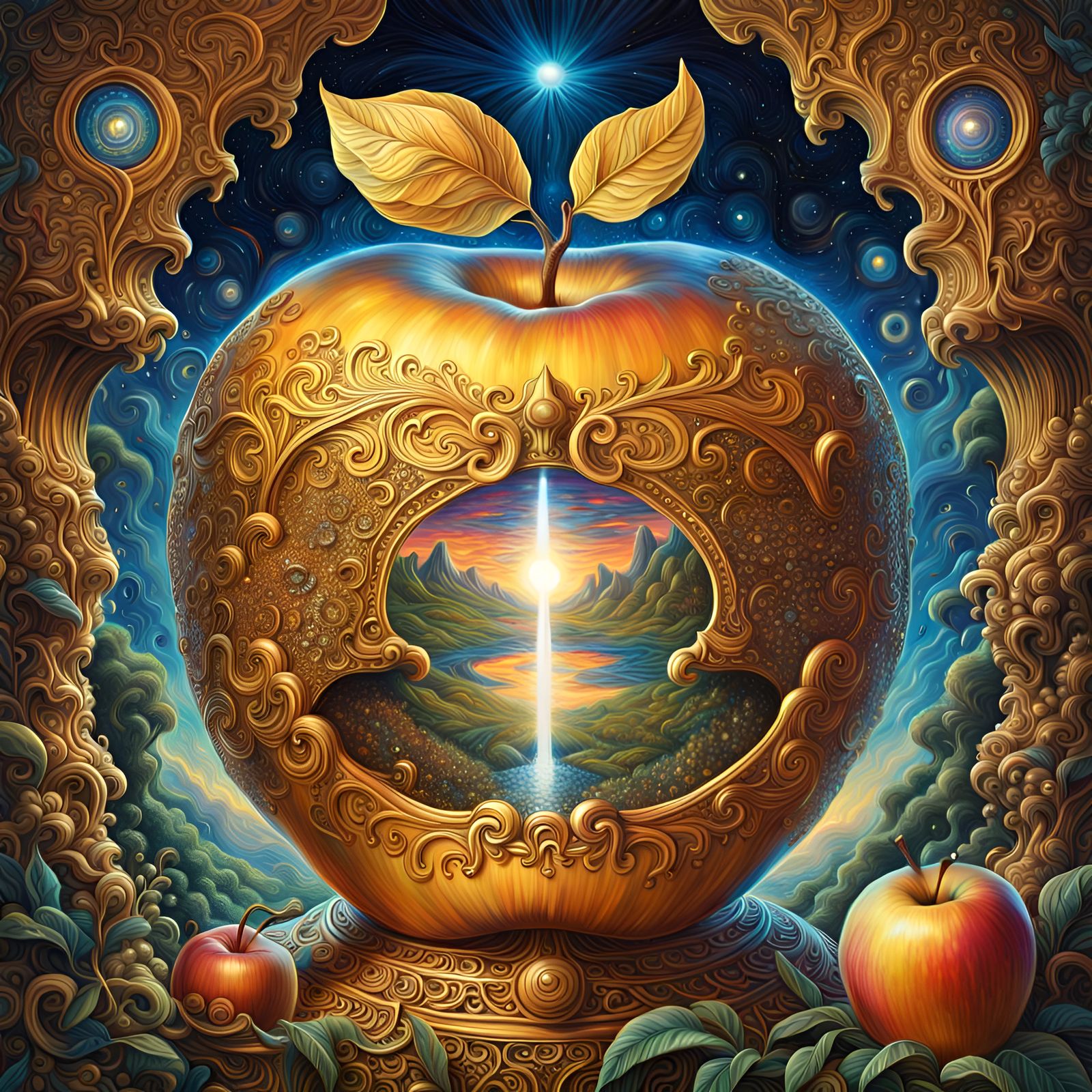 Shining Golden Apple "Cosmic Fantasy Series" ~ Evolution (Juggernaut XL v5)