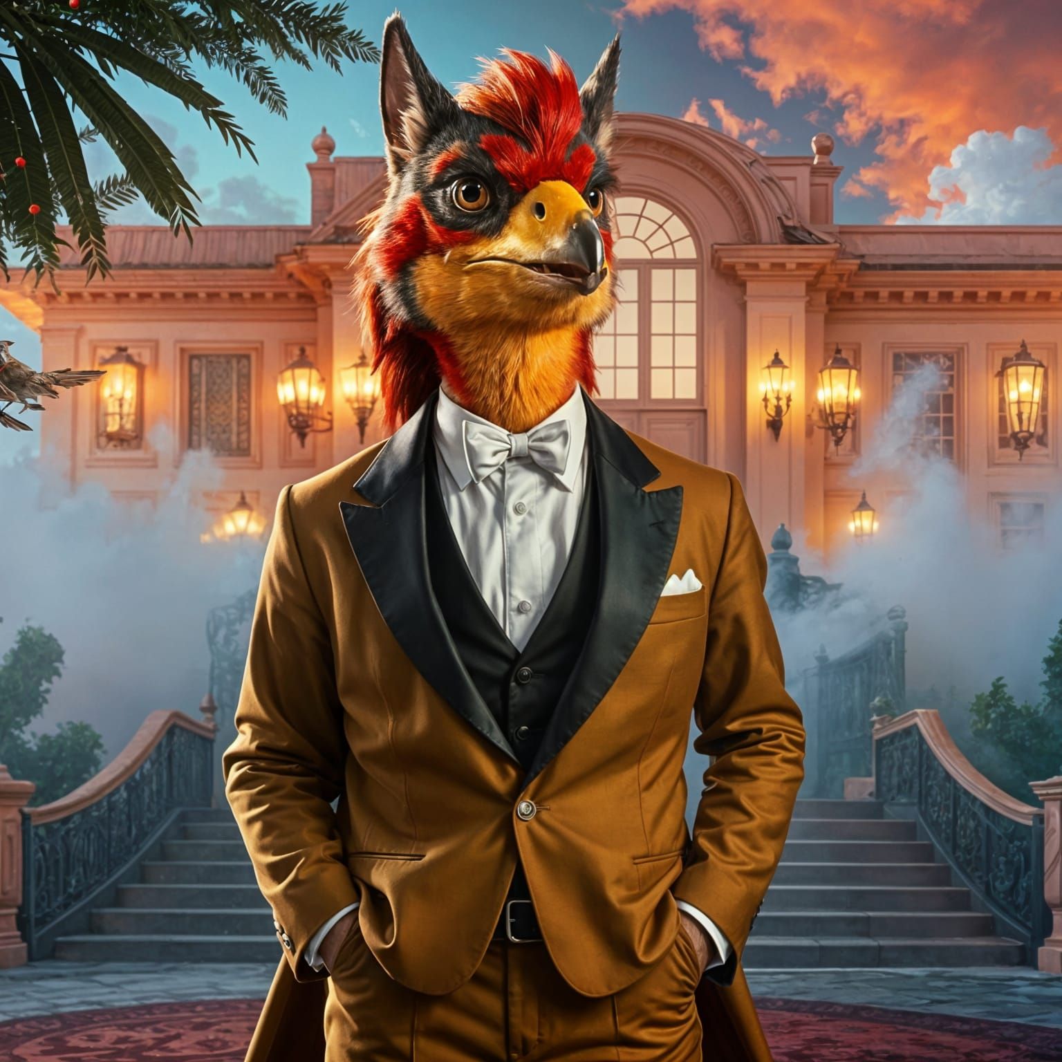 Robin Bird Fursona Inspired by Robin Leach