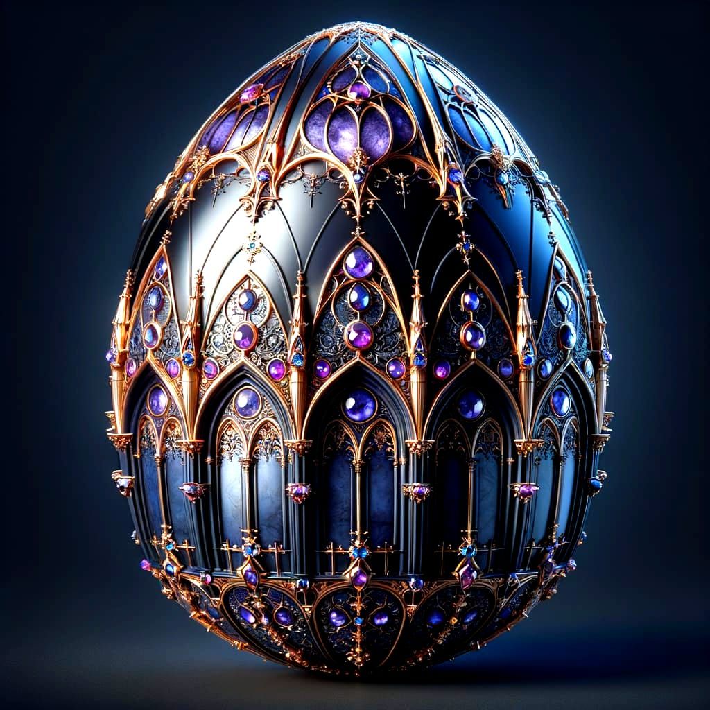 Gothic Masterpiece Faberge Egg