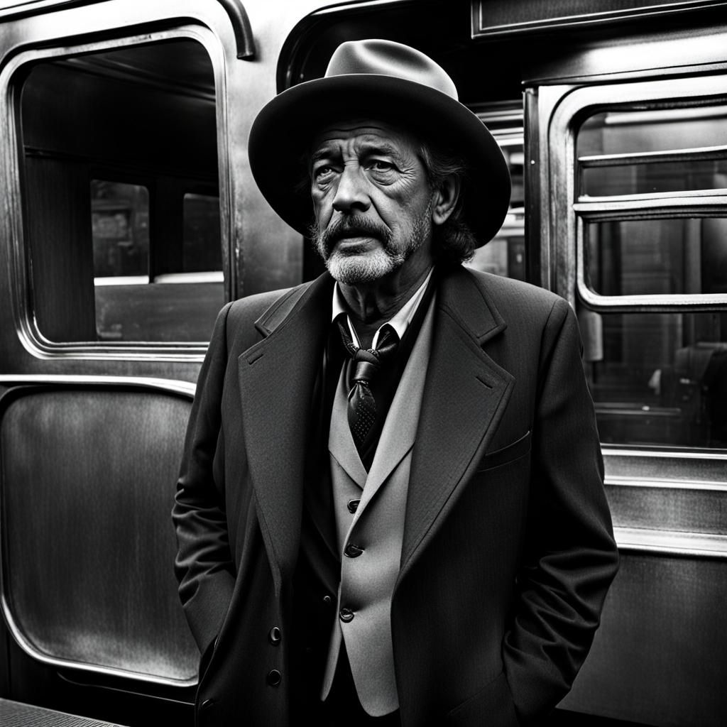 Surreal Subway Scene: Urban Dreamscape