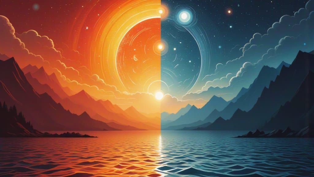 The sun shouts fire,
The moon whispers cool.