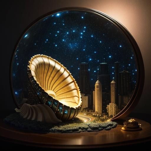 Celestial City in Giant Nautilus Shell