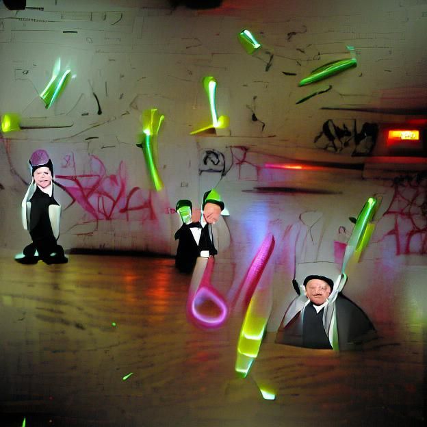 Laurel and Hardy's Hyperrealistic Dance Club Adventure