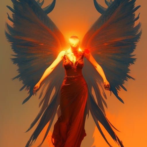 Angelic Demon Concept Art in Unreal Engine 5