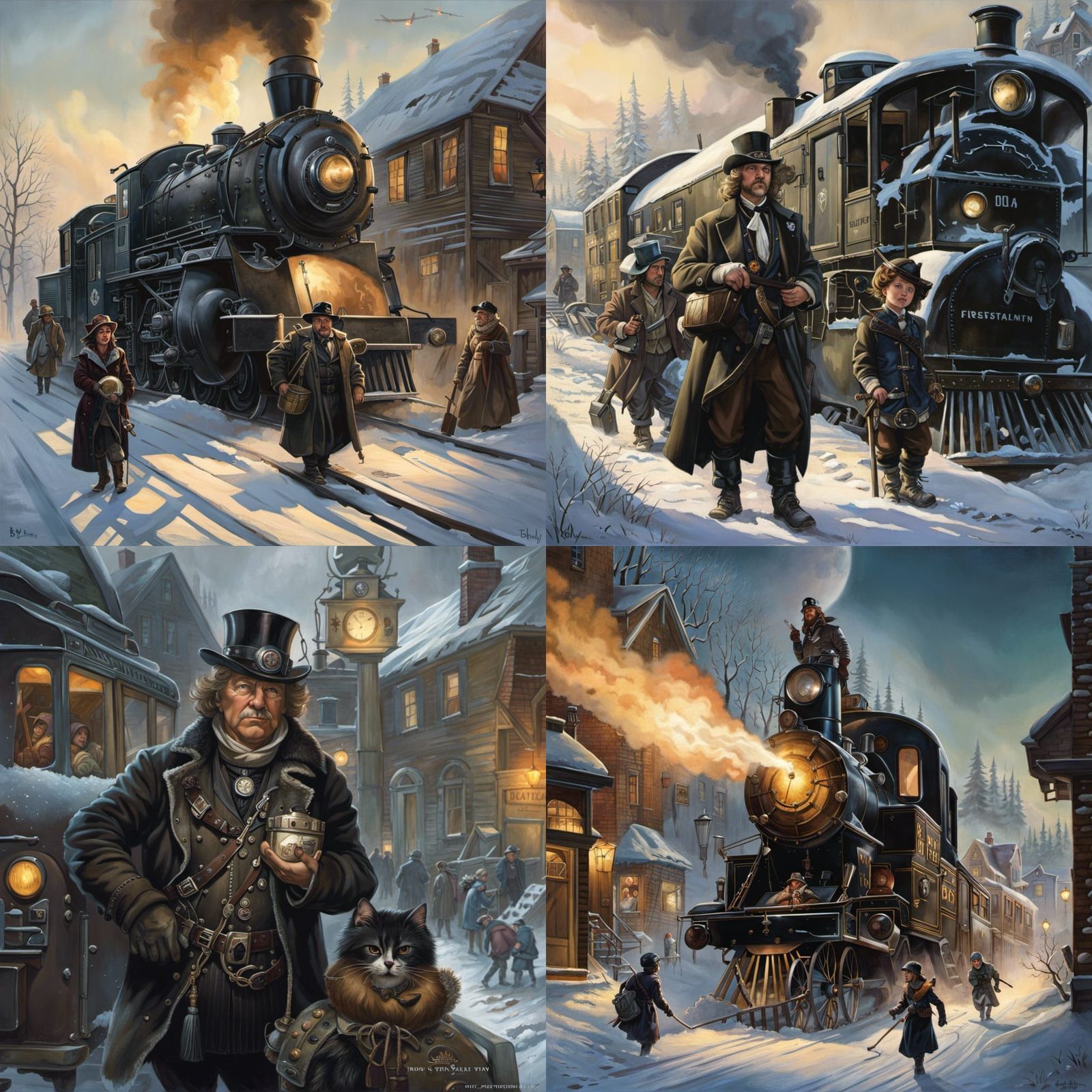 Frostpunk Character in Steampunk Style