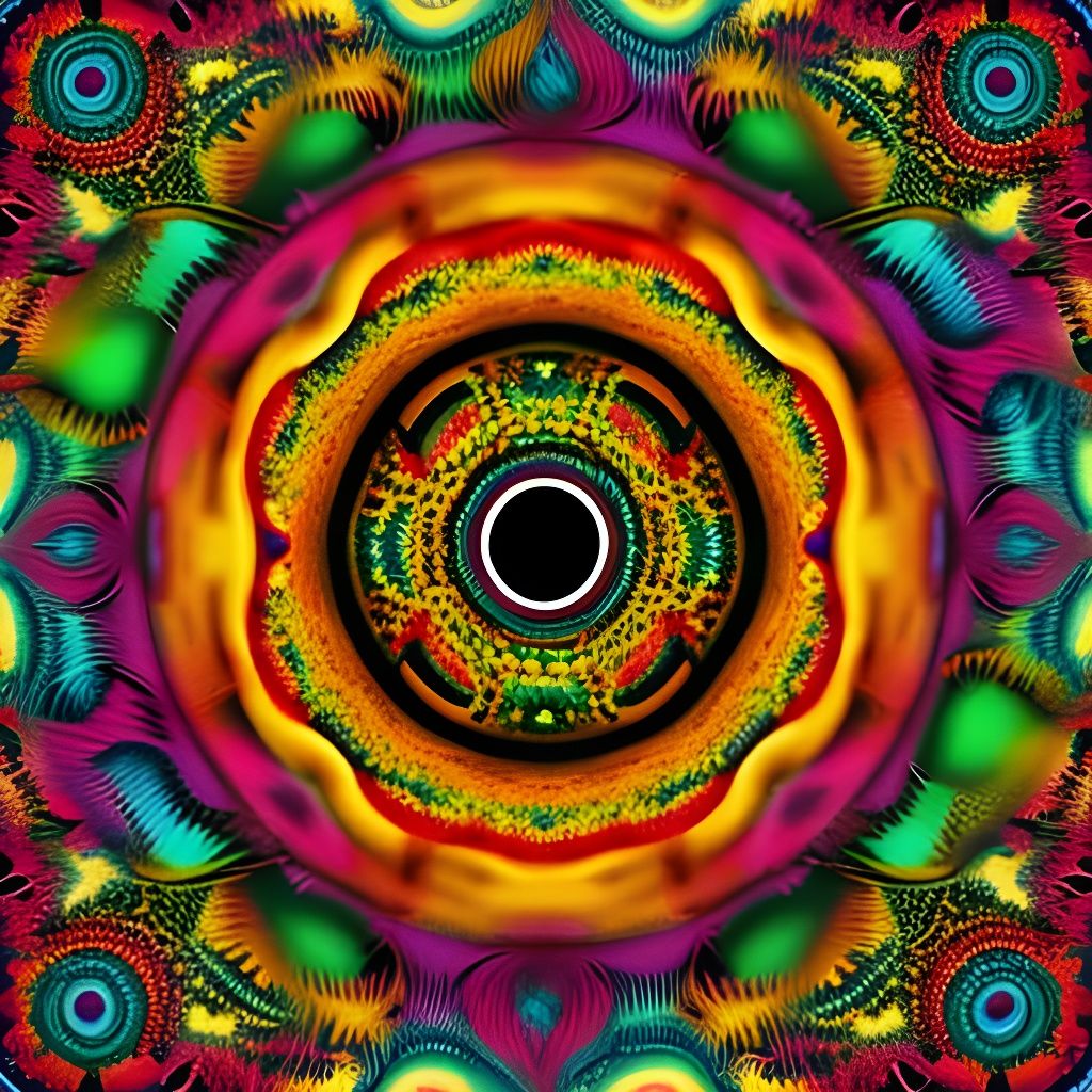 Psychedelic Bagel Art