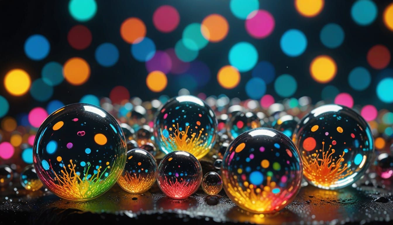 Microscopic World Inside Water Droplet - Hyper-Realistic Pho...