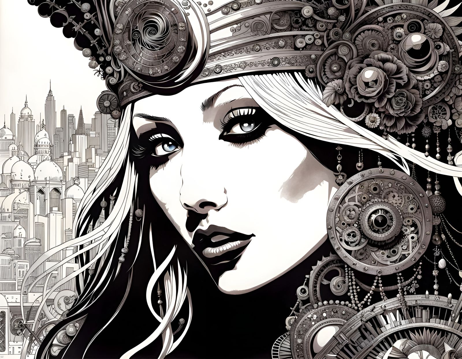 Stripped Album Cover in Sergio Toppi Style