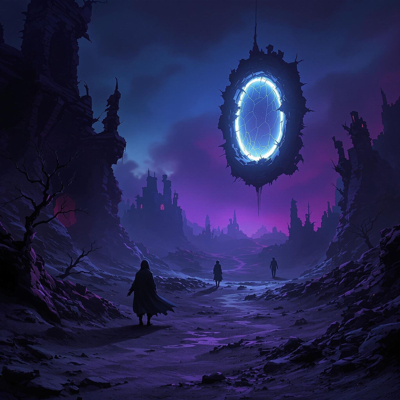 Surreal Twilight Zone Landscape in Deep Color