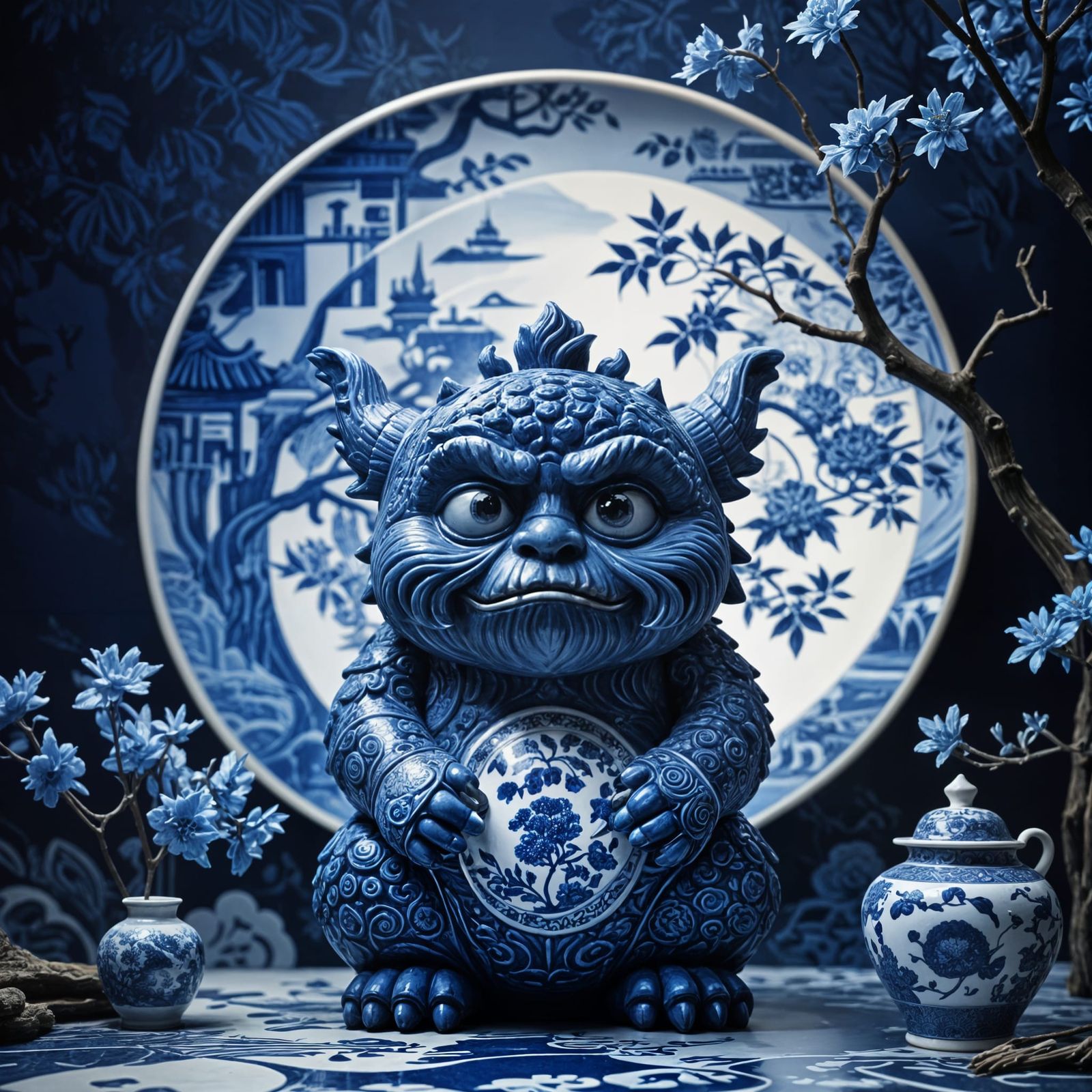 Blue Willow Monster