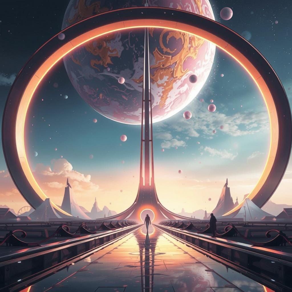 Dark Fantasy Ring in Volumetric Lighting