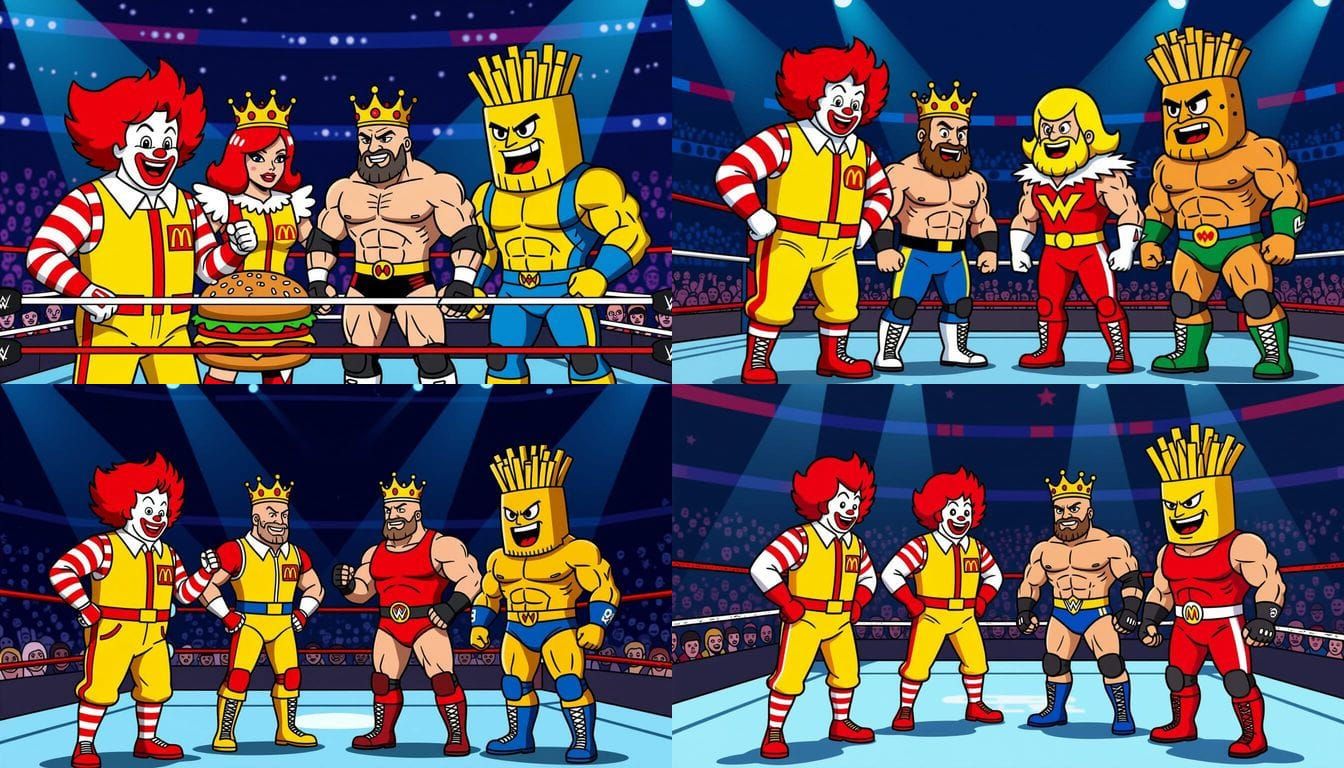 Fast Food Mascots Royal Rumble Extravaganza