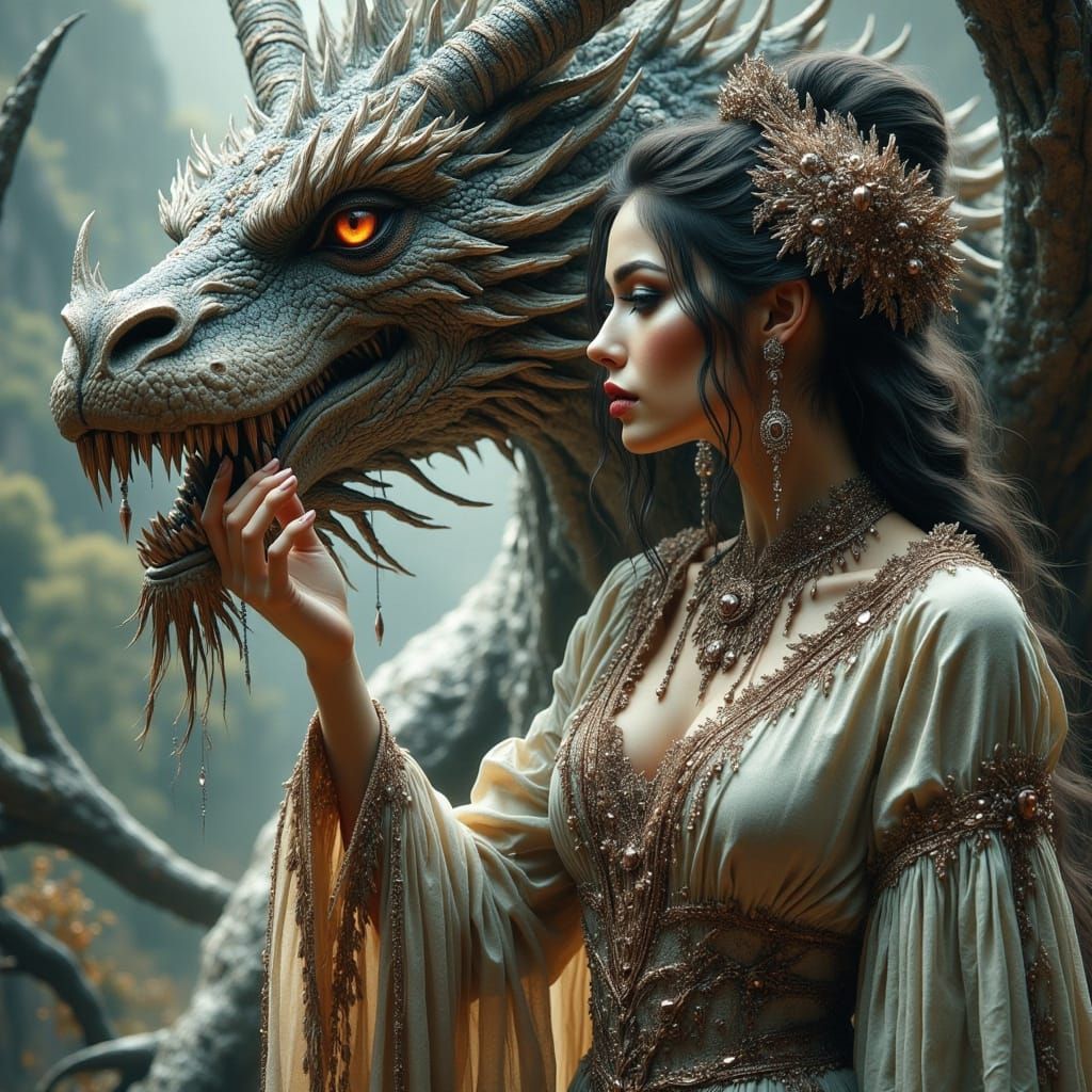 <lora:Beautiful women:1.0> <lora:Flux Hyperreal:1.0> <lora:Dark Portraits:1.0> <lora:-Omnious-:1.0> Envision a beautiful...