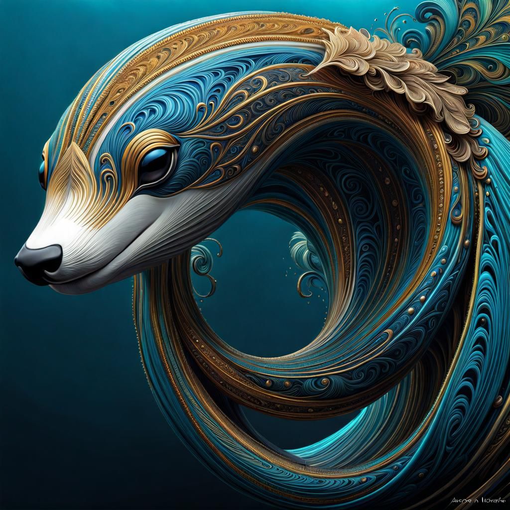 Sinequan: A Hyperdetailed Aquatic Mythical Creature