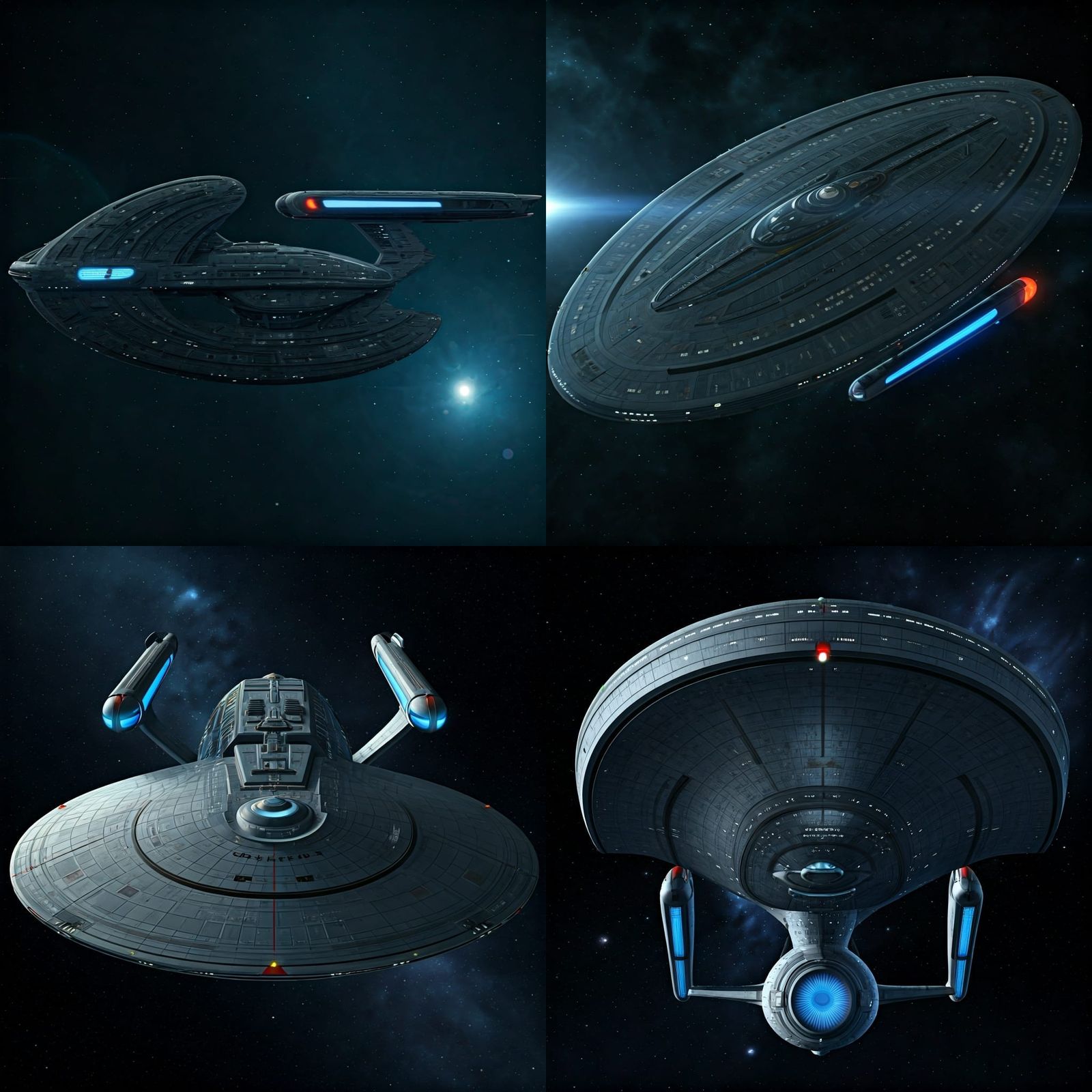 Advanced Starship Design with Elliptical Saucer