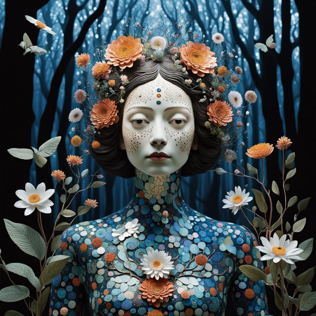 Ethereal Goddess of Blooming Majesty