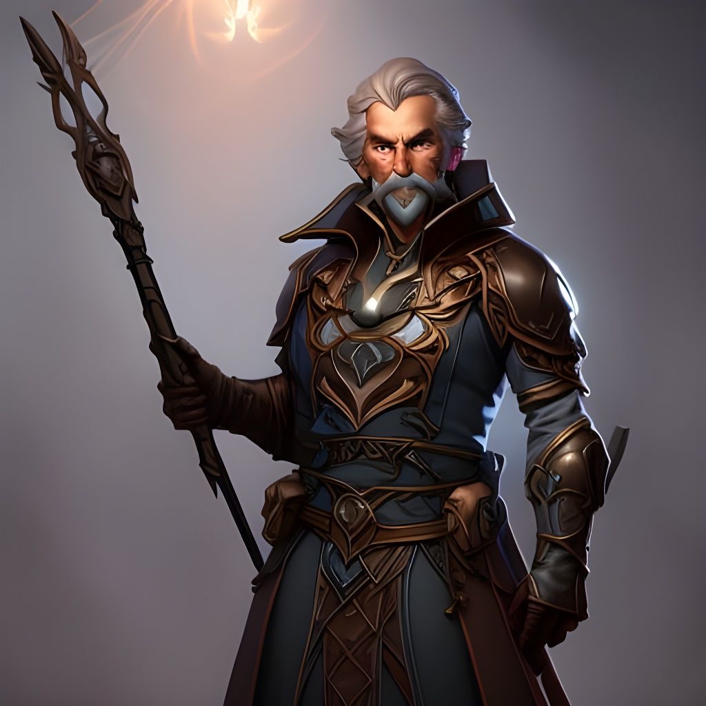 Artificer Portrait in Laboratory with Dynamic Lighting