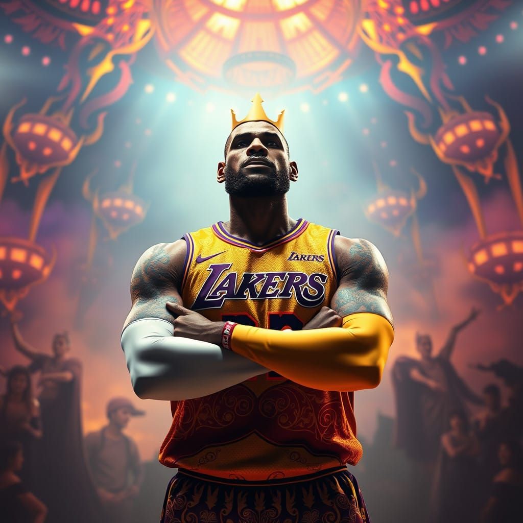 Lebron James as Epic Fantasy King