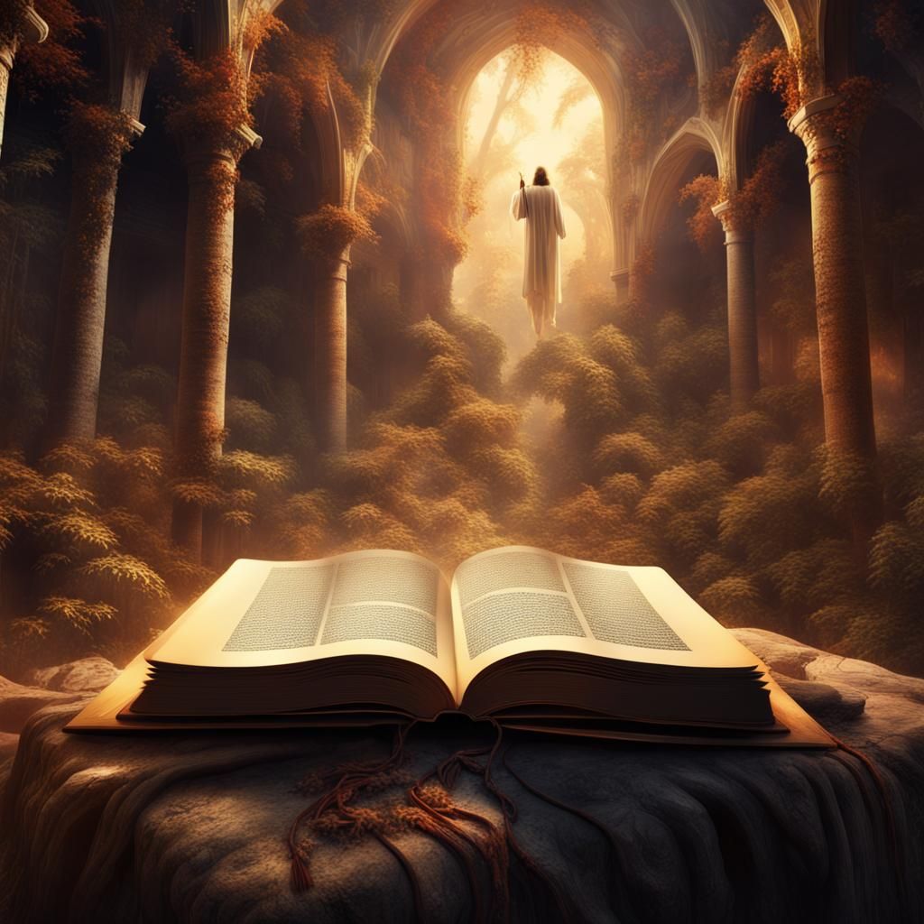 Detailed Matte Painting of Book Reading Scene