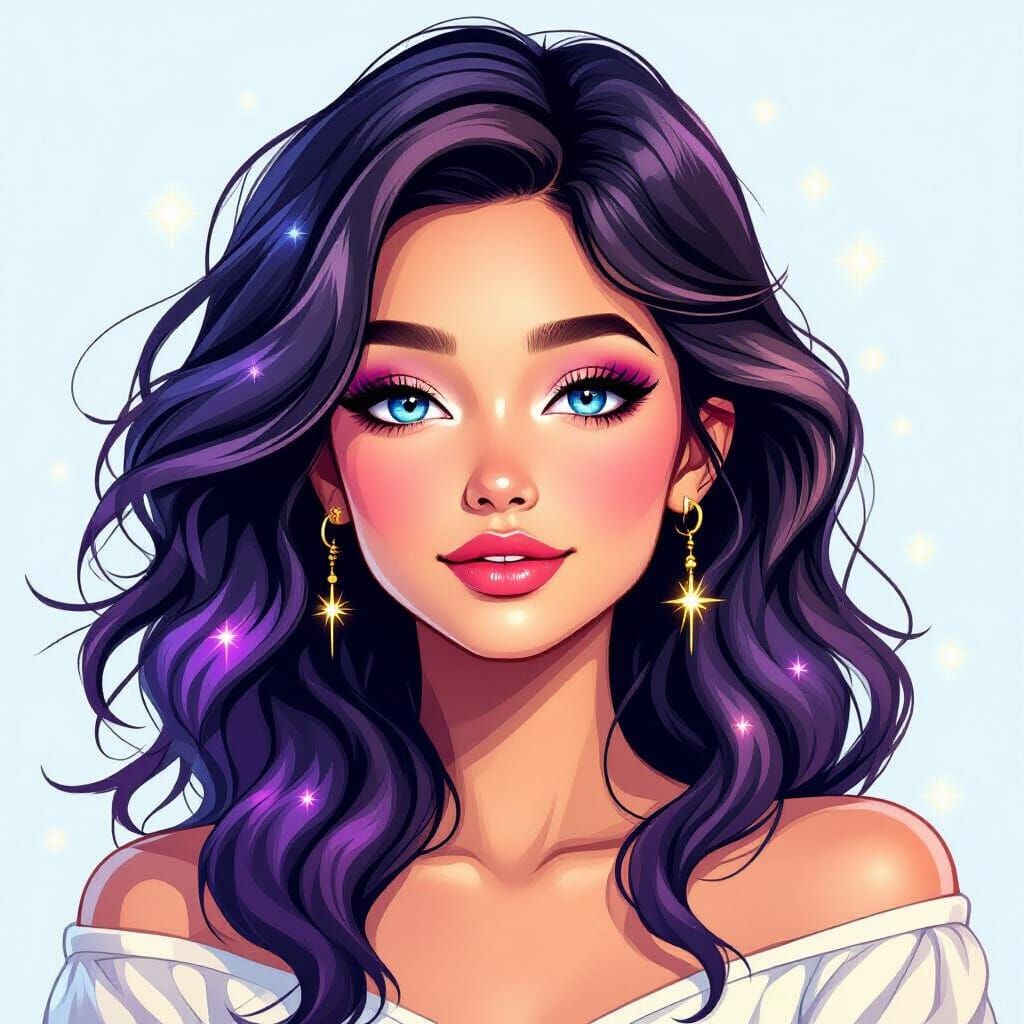 Dreamy Girl with Deep Spirit Glow