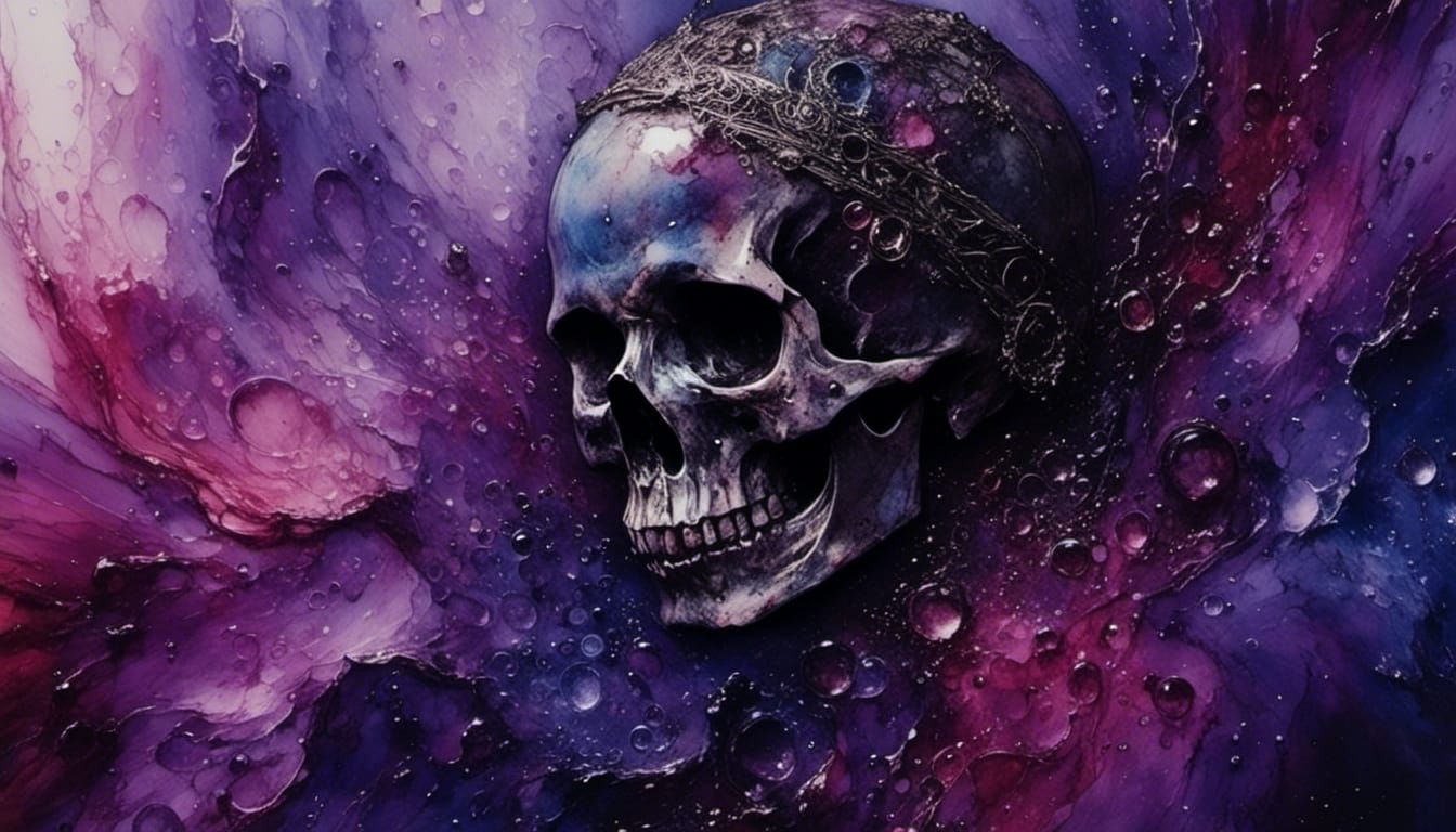 Ethereal Macabre Scene in Sulamith Wulfing Style