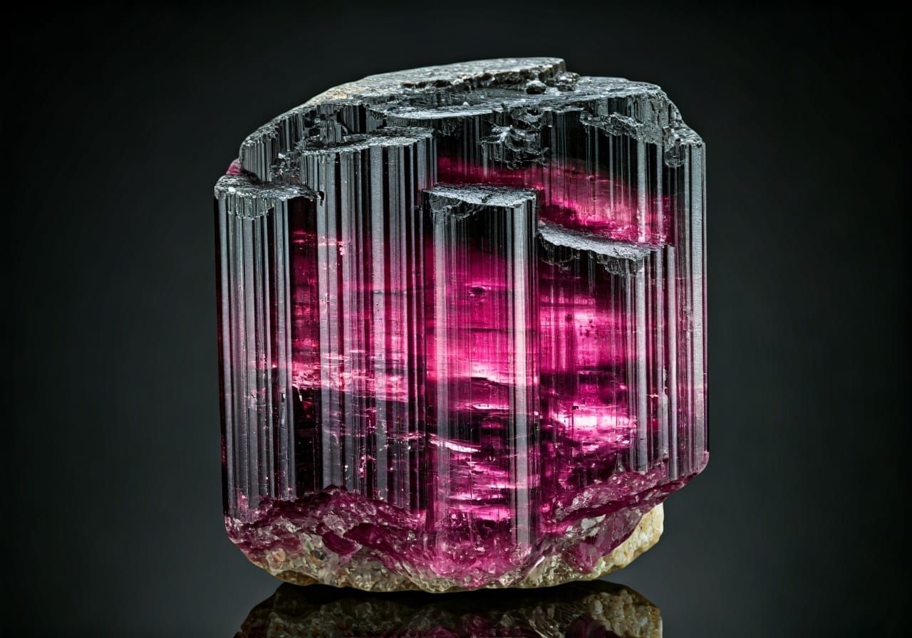 Detailed Watermelon Tourmaline Crystal: Award-Winning Photog...
