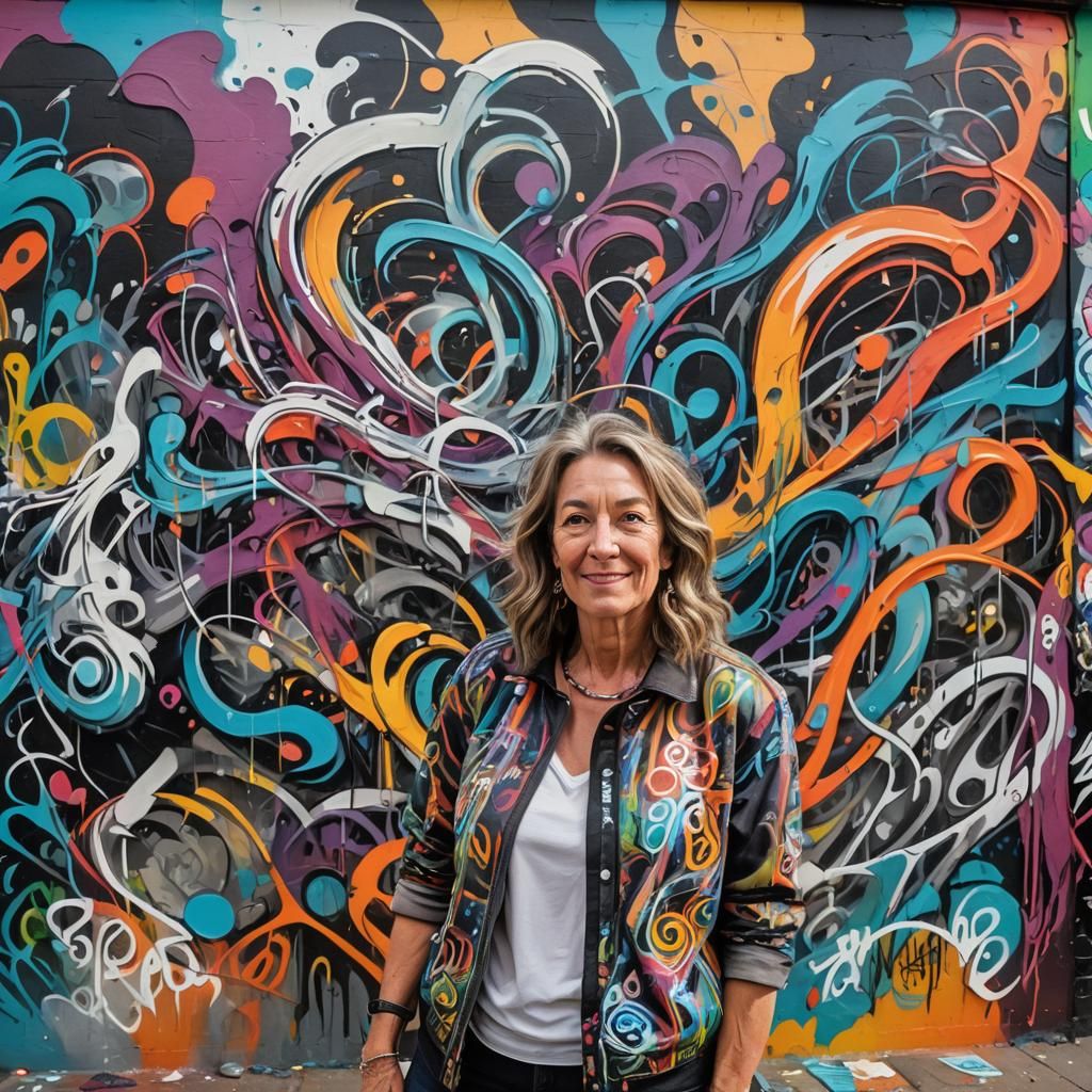 Rosemary Morgan in Vibrant Polychromatic Street Art