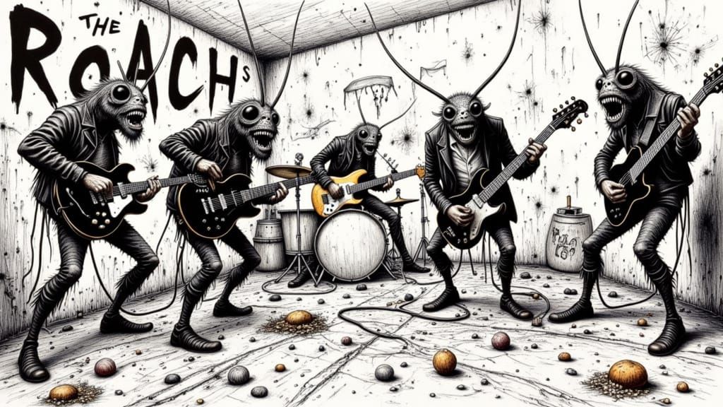 The Roach's Punk Band in Grimy Kitchen