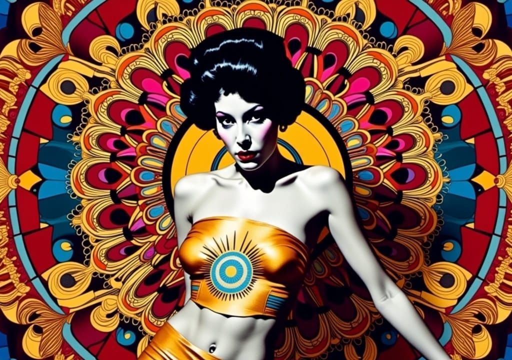 Groovy 1960s Fashion: Mod Models in Psychedelic Autochrome