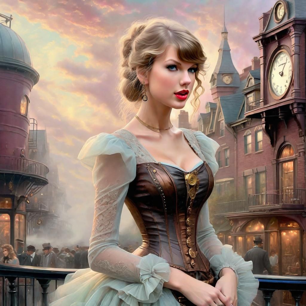 Steampunk Belle Epoque Portrait in Soft Focus