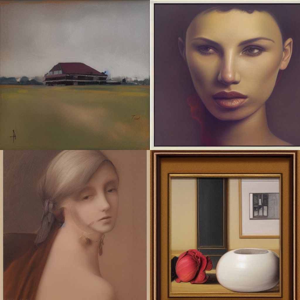 Abstract Expressionist Composition