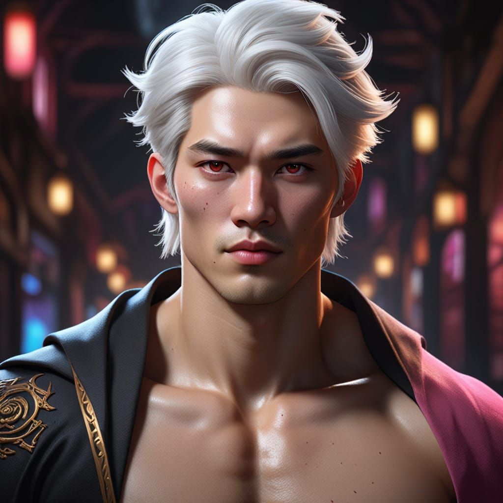 Cinematic Young Korean Prince in Hyperrealistic Concept Art