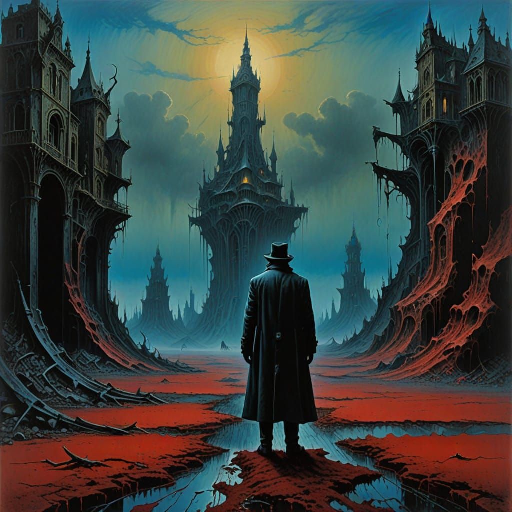 Surrealist Villain Reigns Supreme in Melting Landscape