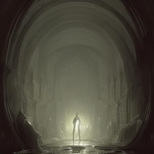 Horrific Can Jar Man in Dark Fantasy Style