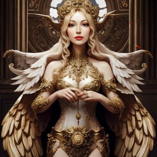 Simple AI Cherub Image