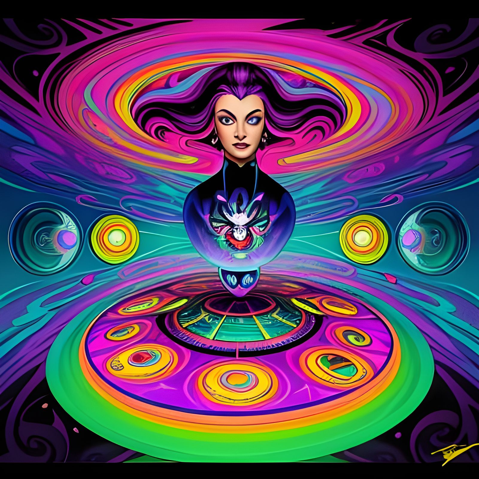 Aeon Flux In The Afterlife for ChromaDepth 3D Glasses