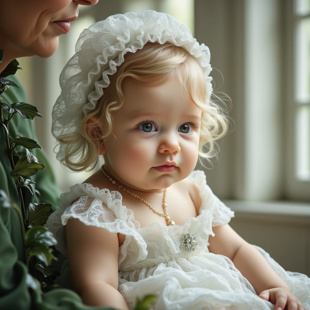 Serenity in Soft Focus: Fauvist-Inspired Baptism Scene
