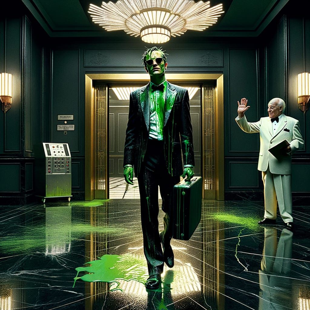 Mysterious Agent Emerges from Green Goo in Luxurious Hotel L...