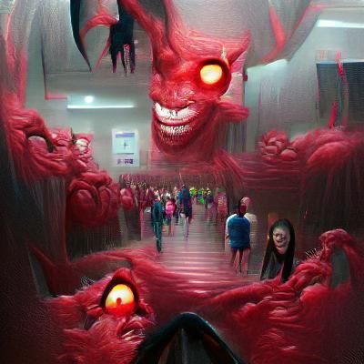 Sinister Entrance to Hell Digital Painting