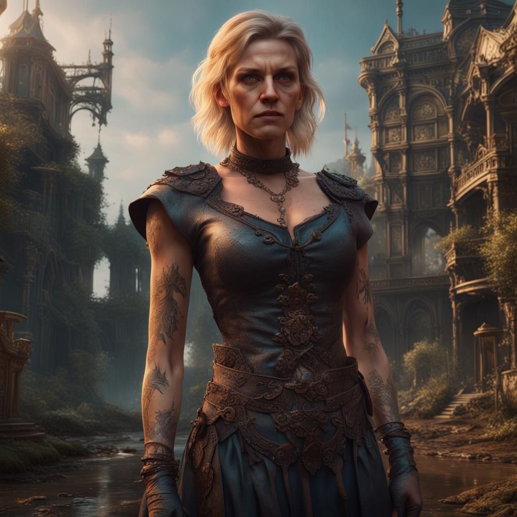 Detailed Matte Painting of Mrs. Tara Dahmer