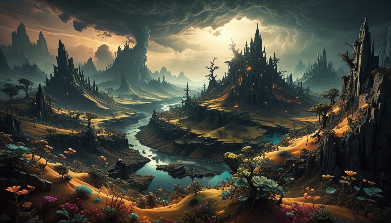 Surreal Fractal Dreamscape Unveiled