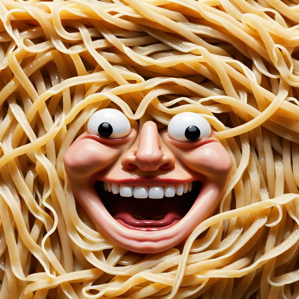 Expressive Noodles with Faceted Smiles