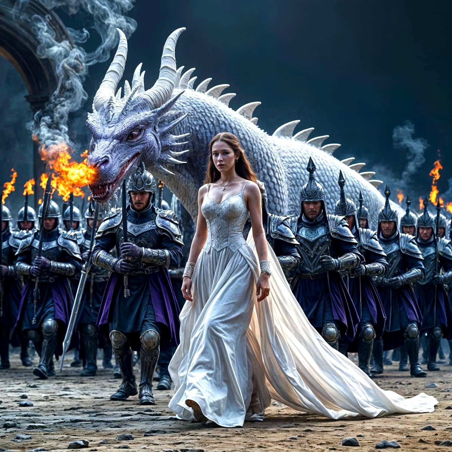 The Elegant Keeper Leads the Purple Dragon Legion in Full Ar...