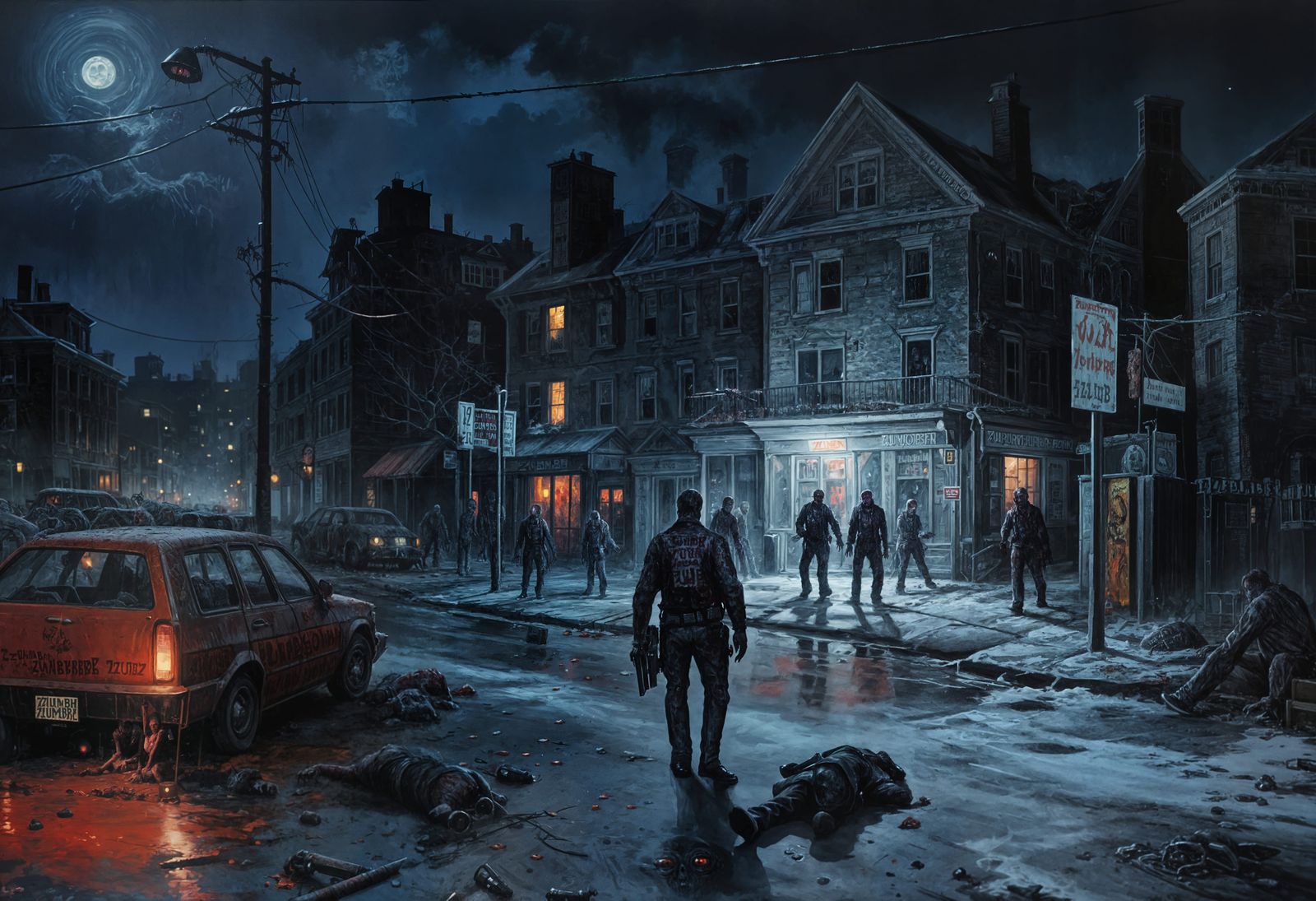 Noir Zombie Horror in Raccoon City